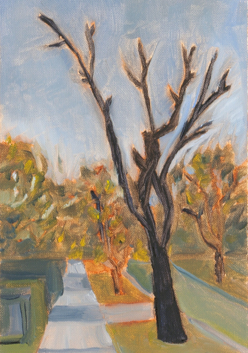 Nature & Landscape | Urban & Cityscape | Oil Paint | Brown, Green | Original Artwork | Incognito Art Show