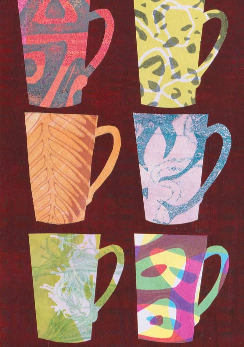 Still Life & Objects | Cup, Glass | Collage | Rainbow | Original Artwork | Incognito Art Show