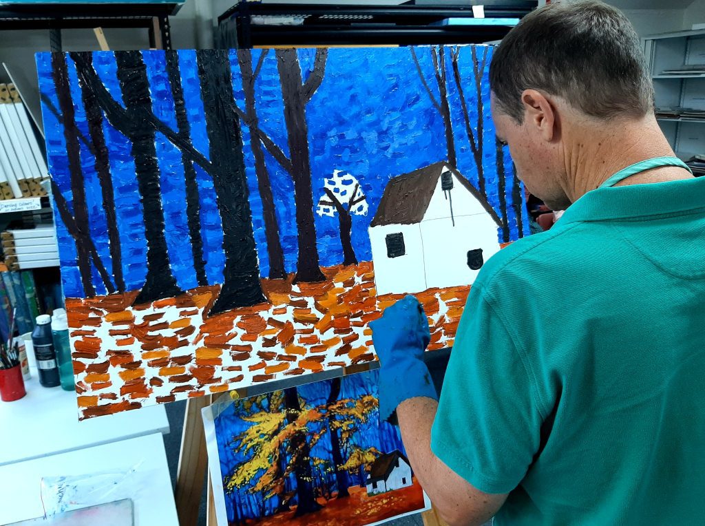 Access Arts - Artist Painting 